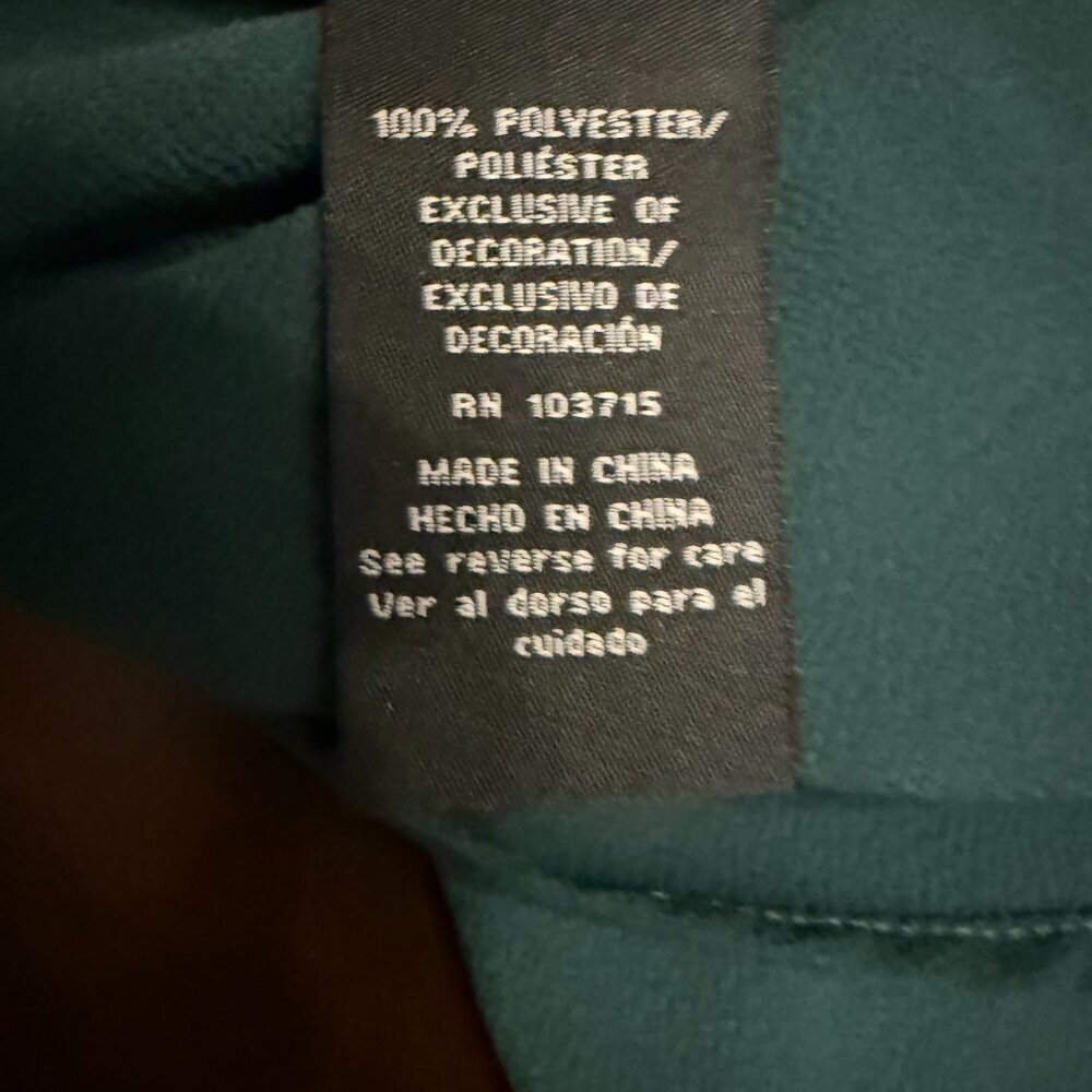 Zac & Rachel Dark Green Blouse with Necklace Size XL - Picture 6 of 6
